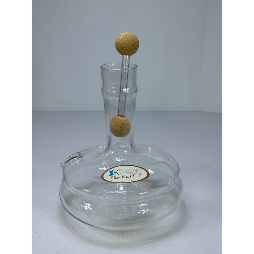 Chemex Handblown Glass Tea Kettle Vintage Mid Century Modern Made in USA